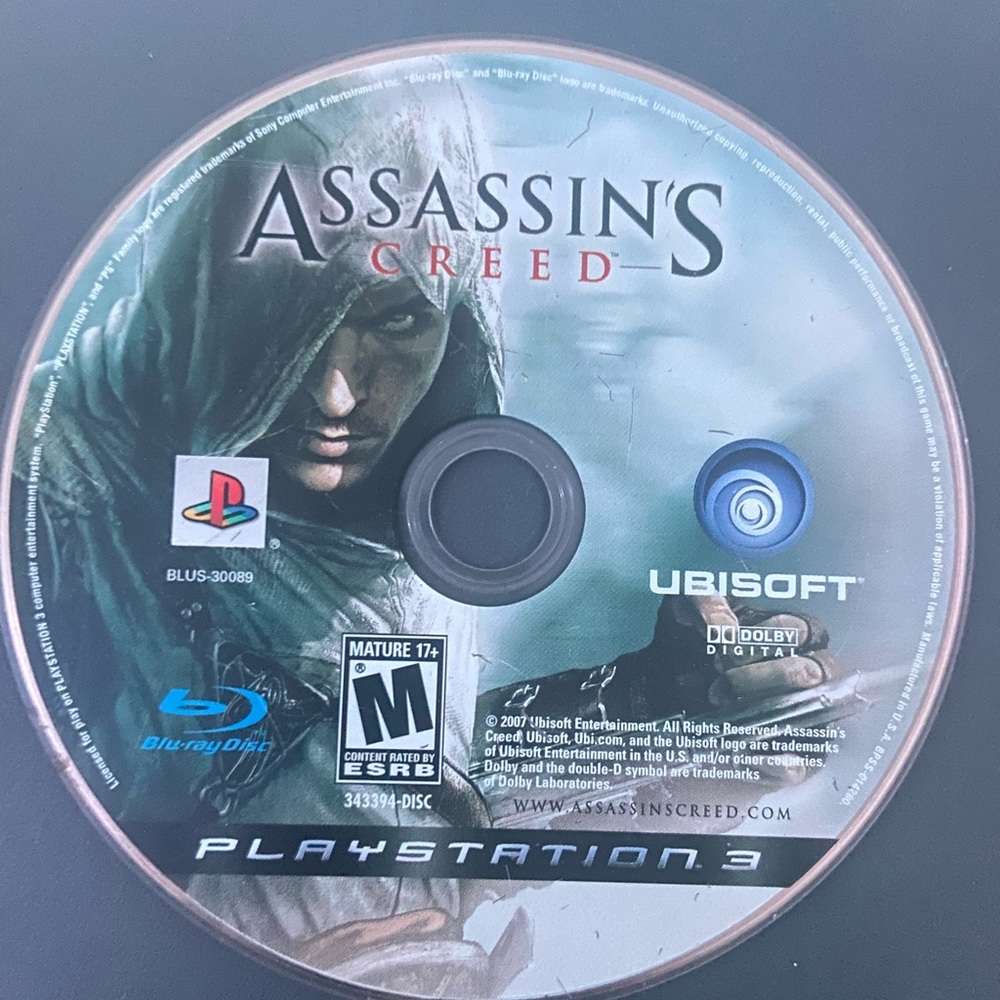 ☾.݁ᛪ༙ 3/$20 🕹️🎮 Assassin's Creed for PlayStation 3 - LOOSE & TESTED